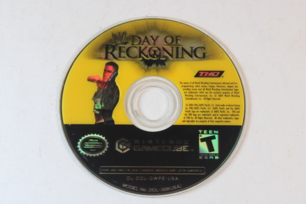 WWE: Day of Reckoning (Nintendo GameCube, 2004) Game Disc Only, tested/works